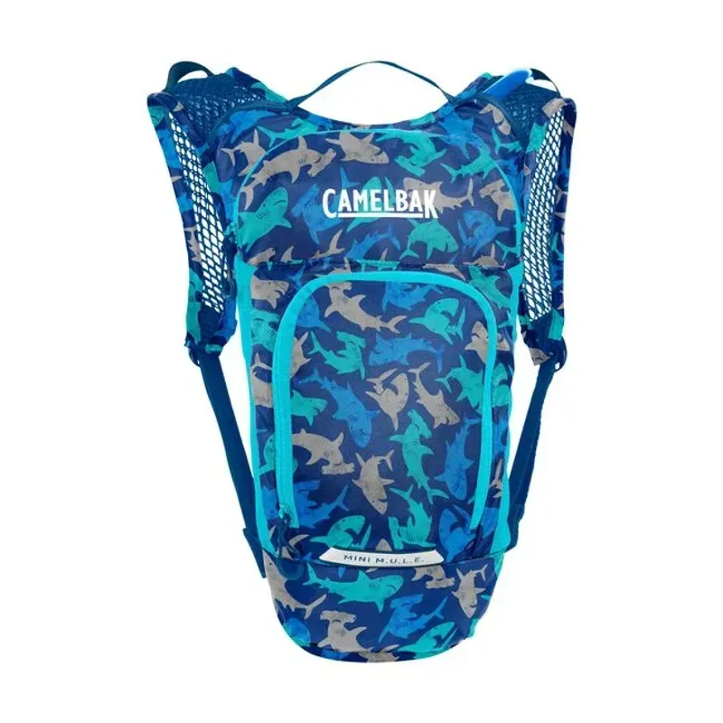 Camelbak Kids' Mini MULE 3l Hydration Pack w/1.5l Reservoir in Sharks-2