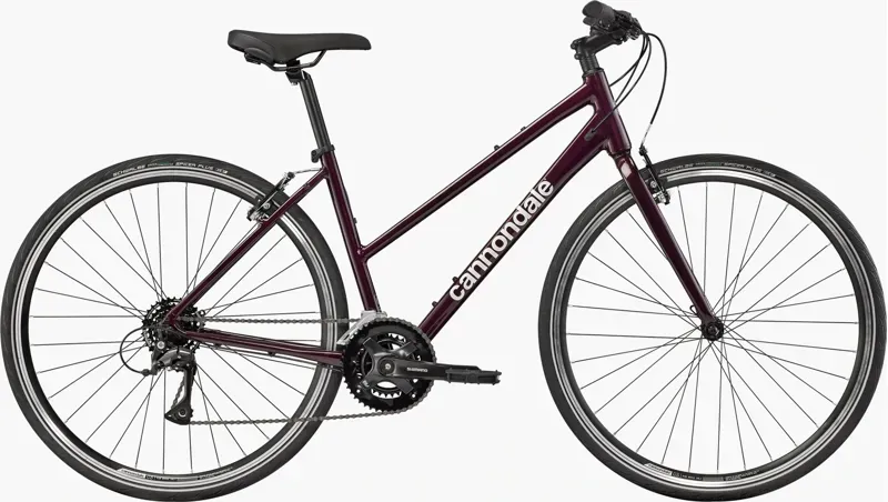 Cannondale Quick 4 StepThru Hybrid Bike in Royal Purple