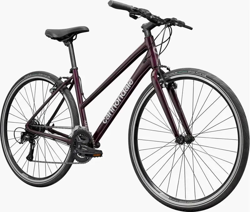 Cannondale Quick 4 StepThru Hybrid Bike in Royal Purple-1