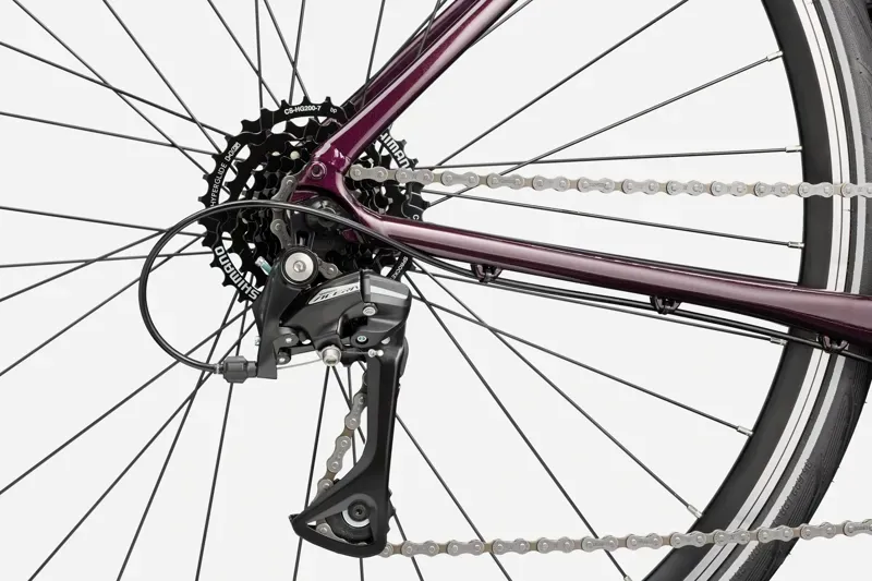 Cannondale Quick 4 StepThru Hybrid Bike in Royal Purple-3