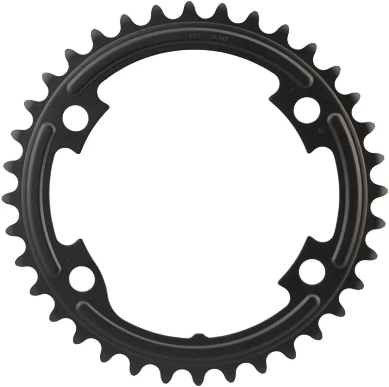 Shimano 105 FC-R7000 39-tooth 4x110 BCD Asymmetric Chainring in Black-2