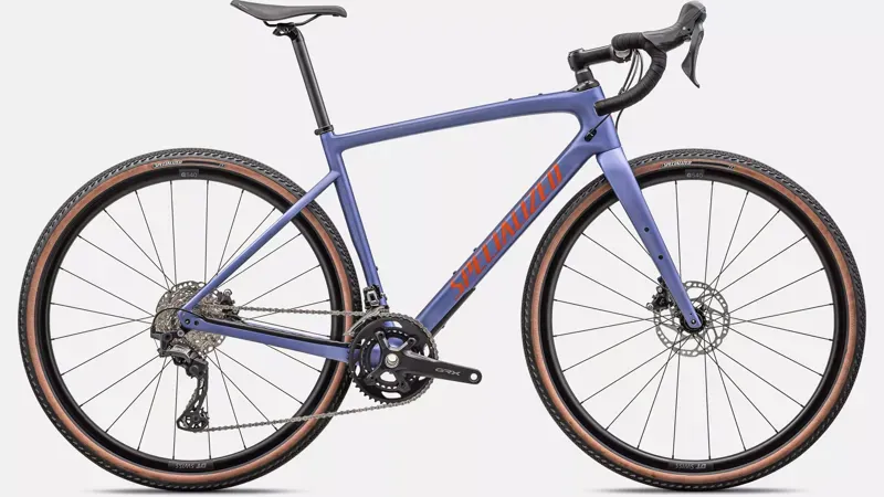 Specialized Diverge Sport Carbon Gravel Bike in Purple Indigo/Amber Glow