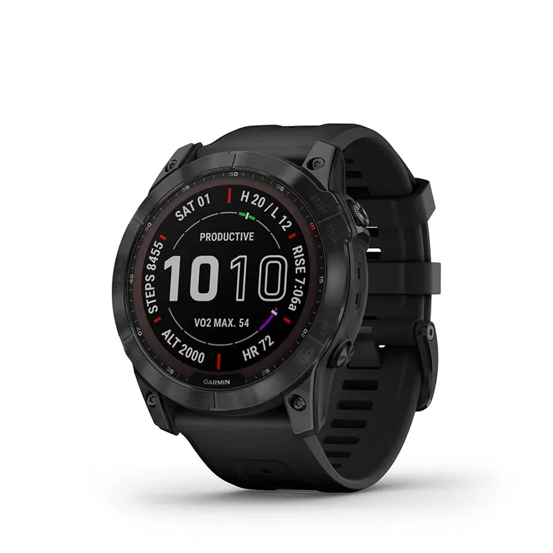 Garmin Fenix 7X Sapphire Solar Watch in Black