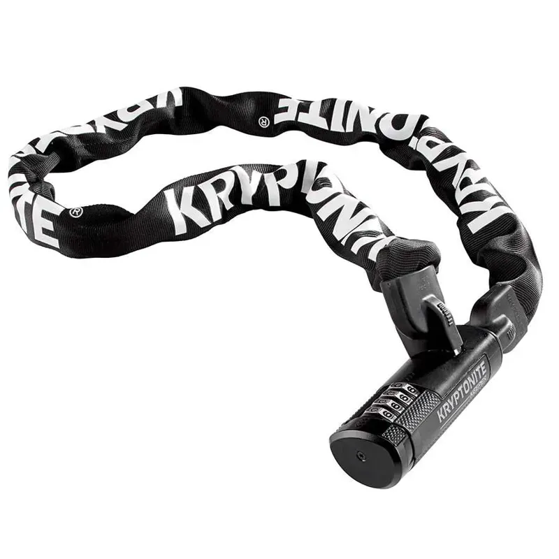 Kryptonite Keeper 712 Combo Chain Lock in Black