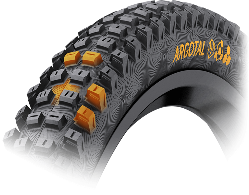 Continental Argotal Tire - 29 X 2.40 Tubeless Folding Black Soft Enduro Casing E25 Black 29 x 2.40-1