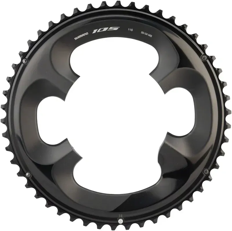 Shimano 105 FC-R7000 52-tooth 4x110-bcd Asymmetric Chainring in Black