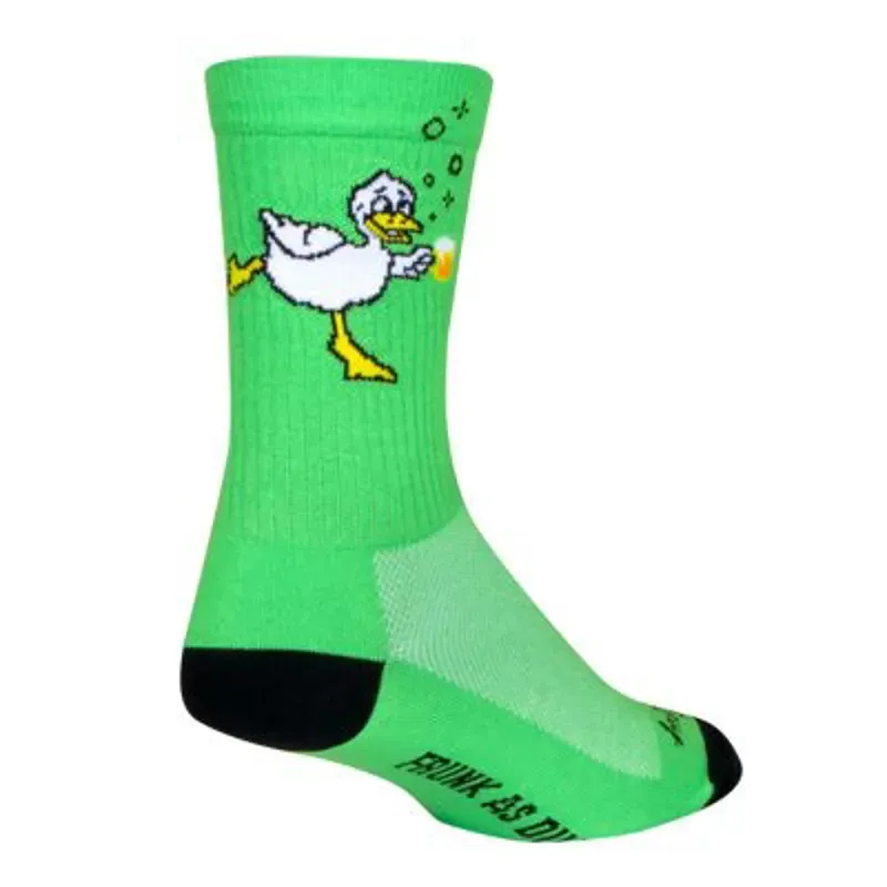 SockGuy Crew Catmo Socks - 5 Green Large/X- Large Green large/xl