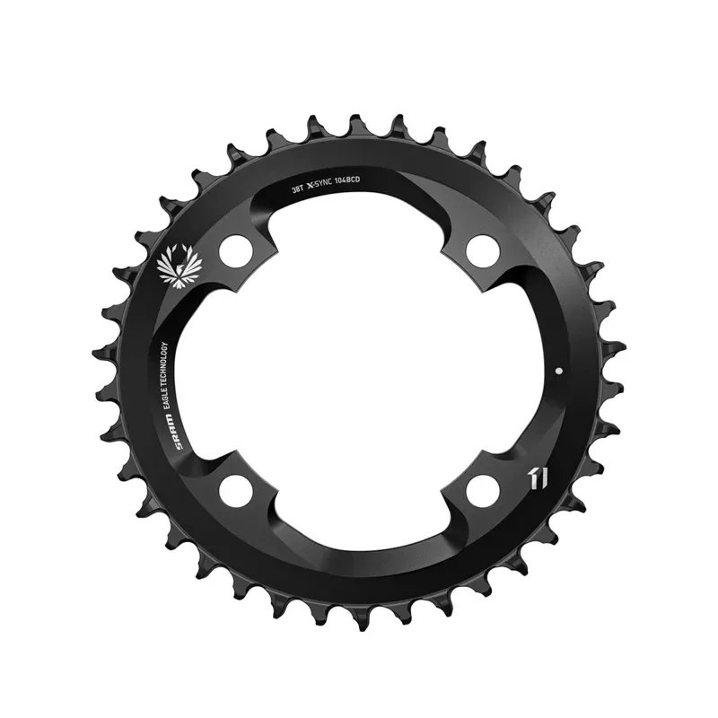 SRAM X-Sync 2 104-bcd 38-tooth 12-speed Chainring in Black