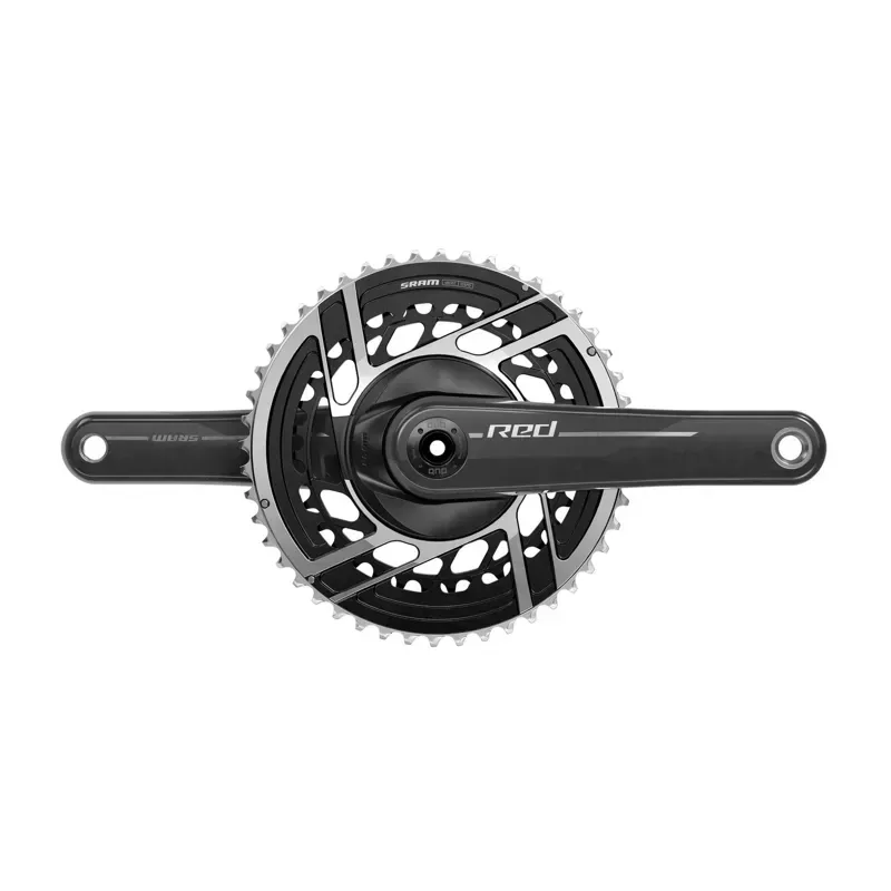 SRAM RED Crankset - 170mm 2x 12-Speed 48/35t 8-Bolt Direct Mount DUB Spindle Interface Natural Carbon E1 Natural Carbon