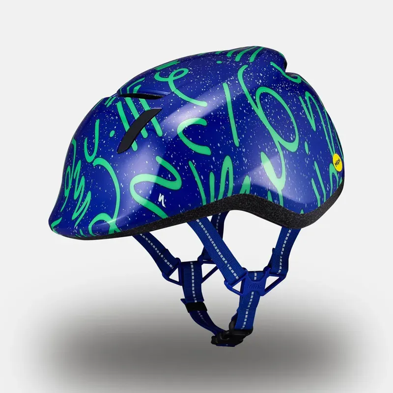Specialized Mio 2 Kids Helmet in Sapphire/Electric Green