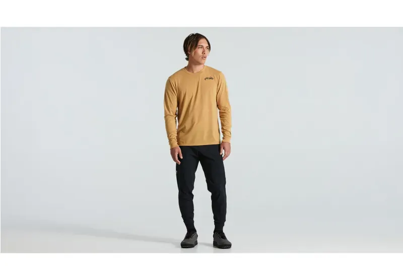 Specialized Warped Long Sleeve T-Shirt in Harvest Gold