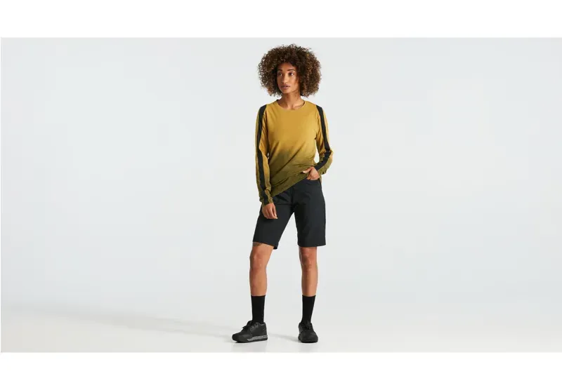 Specialized Trail Long Sleeve Women's Jersey in Harvest Gold Spray