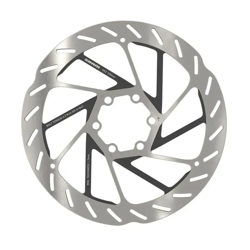 Rotor HS2 220mm 6-bolt (includes Steel rotor bolts) Rounded