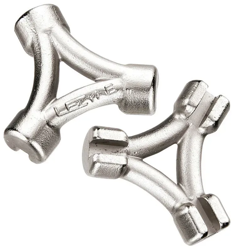 Lezyne 3 Way Spoke Wrench in Silver