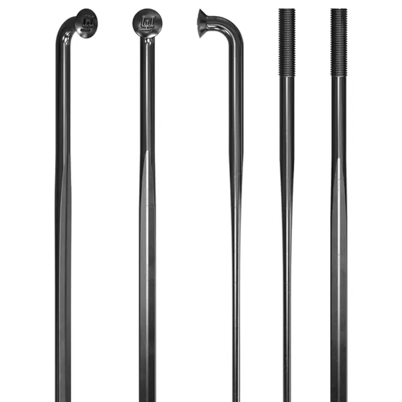 DT Swiss Aero Comp 2.0mm 270mm J-Bend Bladed Spoke Black-2