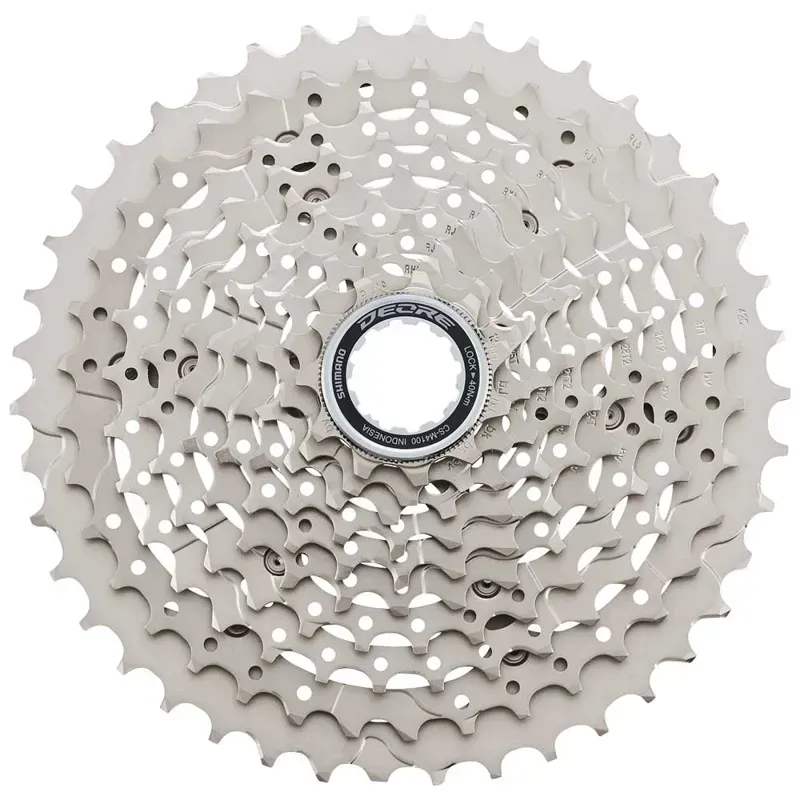 Shimano CS-M4100 Deore 10-speed 11-42-tooth Cassette in Silver