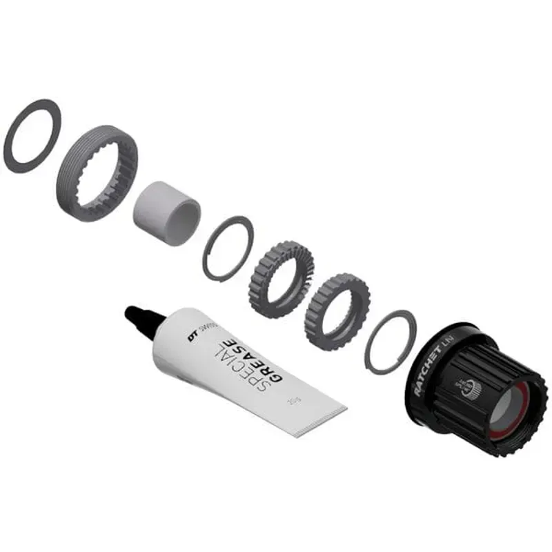 DT Swiss Ratchet LN Freehub Body Upgrade Kit - Shimano Micro Spline Standard Aluminum Sealed Bearing 36T