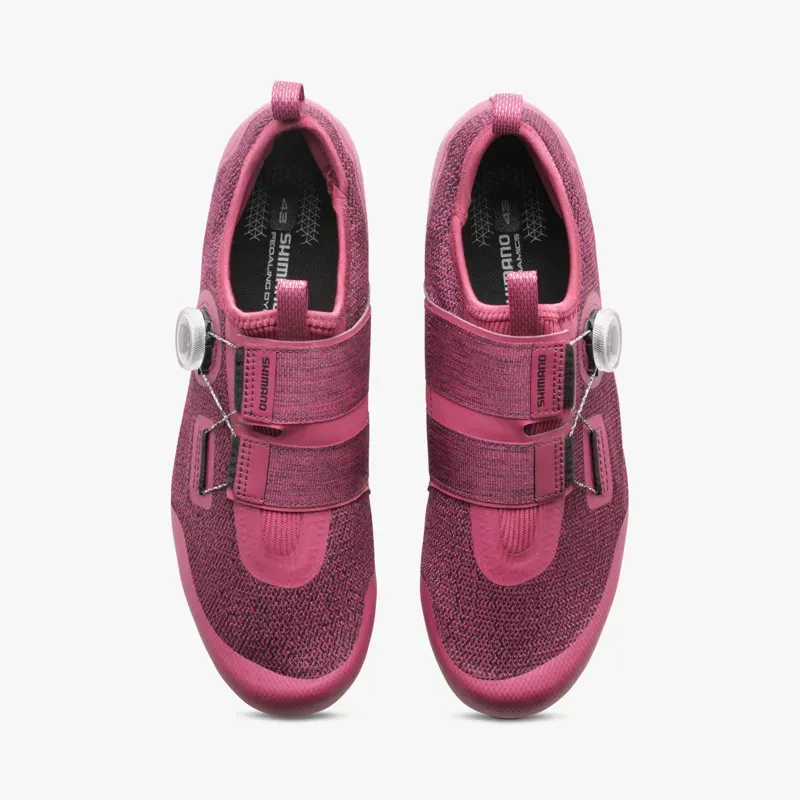 Shimano SH-IC501 Women's Indoor Cycling Shoes in Wine Red-5