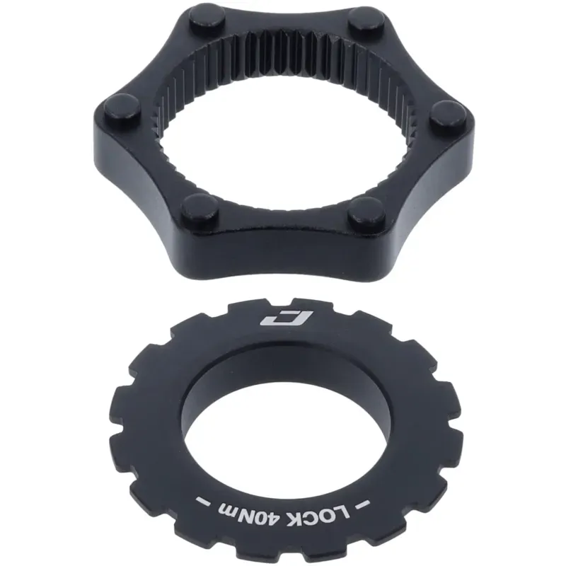 Jagwire Converts 6-B to Center Lock Disk Brake Rotor Adapter in Black
