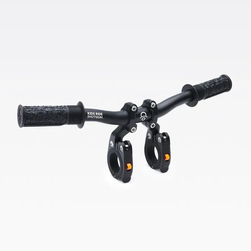 Kids Ride Shotgun Shotgun PRO MTB Seat and Bar Combo Pack Gen 2 in Black-3