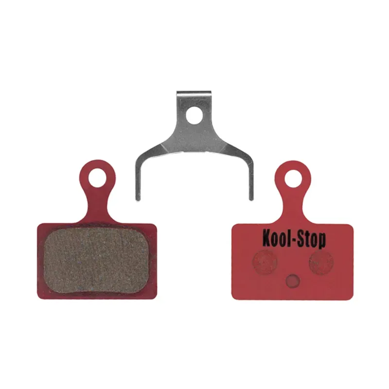 Koolstop Shimano K-Type 2-Piston Organic Brake Pads in Red