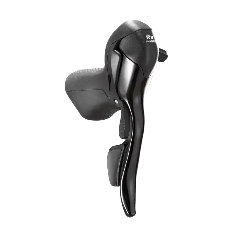 Microshift R8 3x8spd Drop Bar Shift Lever Set in Black-1