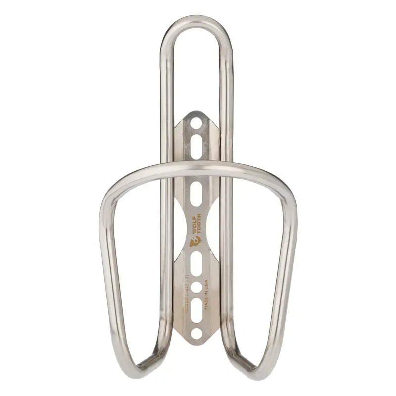 Wolf Tooth Morse Titanium Bottle Cage in Titanium
