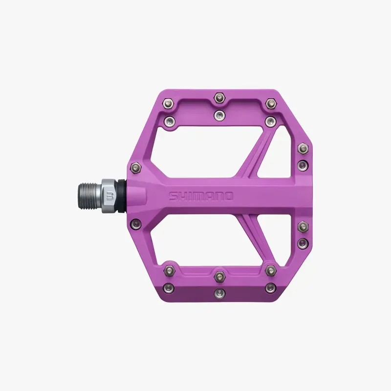 Shimano PD-GR400 Deore Flat Pedals in Purple-3