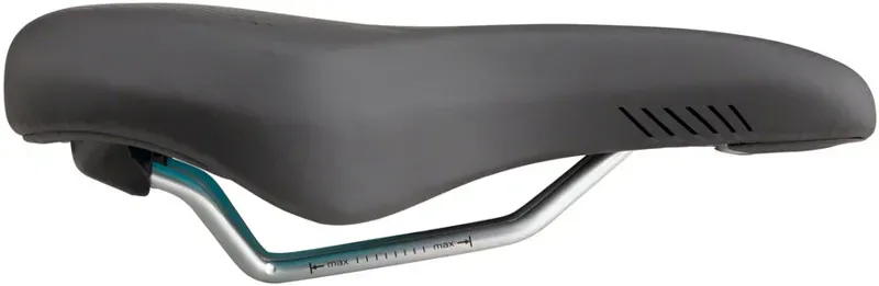 MSW SDL-192 Spin Fitness Saddle in Steel Black-1