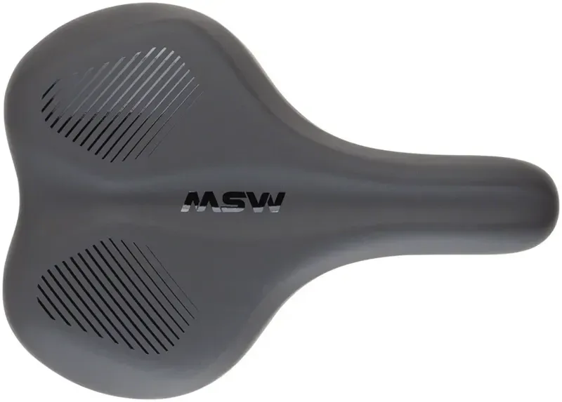 MSW SDL-192 Spin Fitness Saddle in Steel Black-2