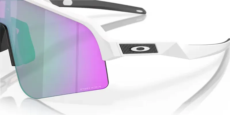 Oakley Sutro Lite Sweep Prizm Road Jade Lens Sunglasses in White-5