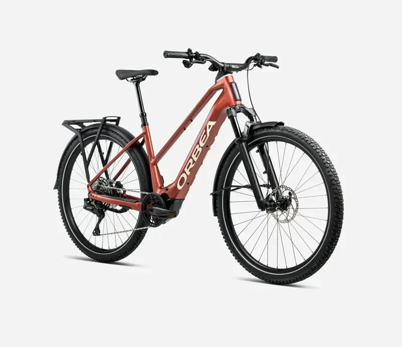 Orbea Kemen ADV 30 MID 28mph E-Hybrid Bike in Mars Red/Ivory White Gloss-1