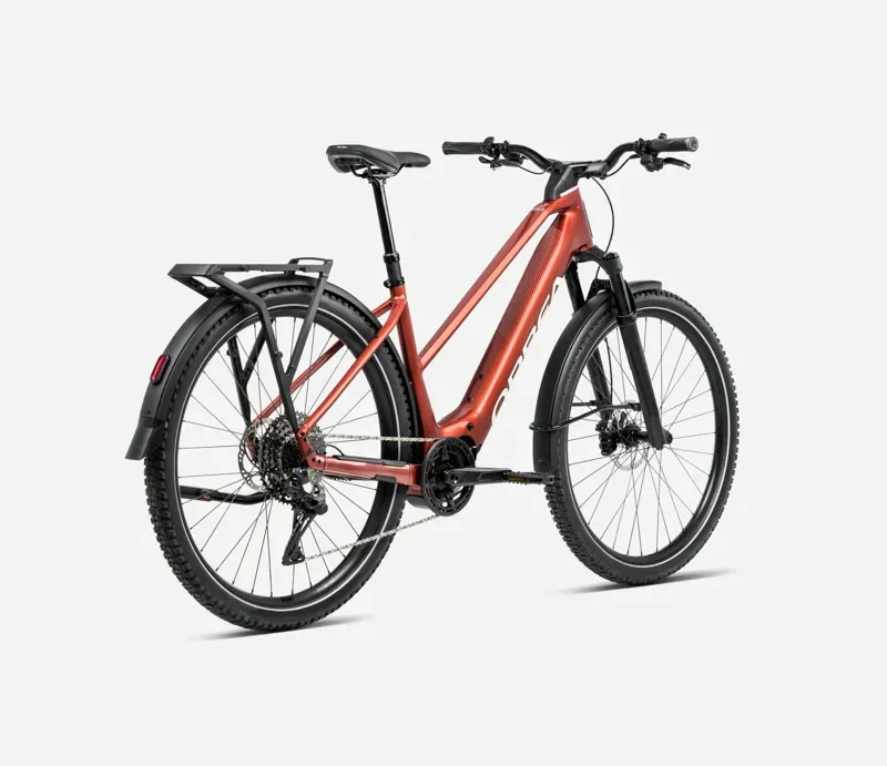 Orbea Kemen ADV 30 MID 28mph E-Hybrid Bike in Mars Red/Ivory White Gloss-2