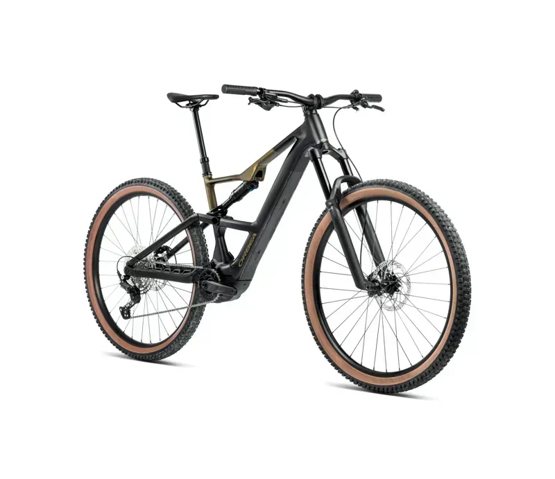 Orbea Rise SL H30 20mph E-MTB in Diamond Black/Splash Olive Green Matt-2
