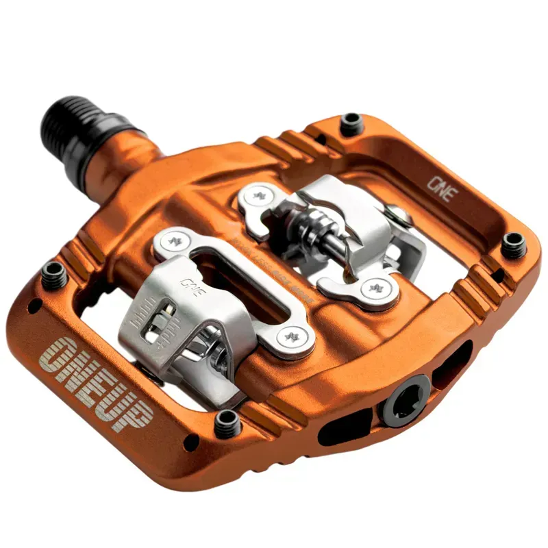Oneup Components Cr-Mo 9/16-inch MTB Platform Pedals in Orange