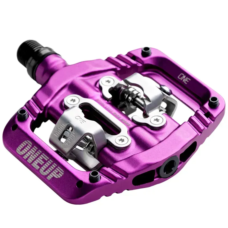 Oneup Components Cr-Mo 9/16-inch MTB Platform Pedals in Purple