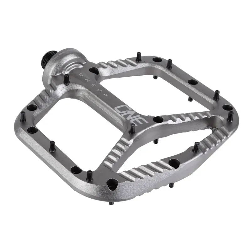 OneUp Components 9/16-inch Aluminum Platform Pedals in Gray