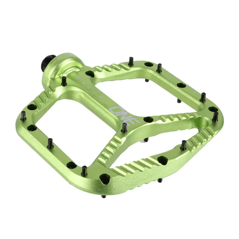 OneUp Components 9/16-inch Aluminum Platform Pedals in Green