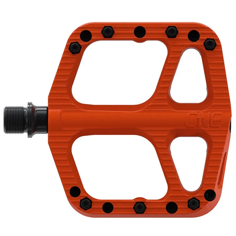 OneUp Components Small 9/16-inch Comp Platform Pedals in Red