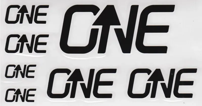 OneUp Components Riser Bar Decal Kit in Black
