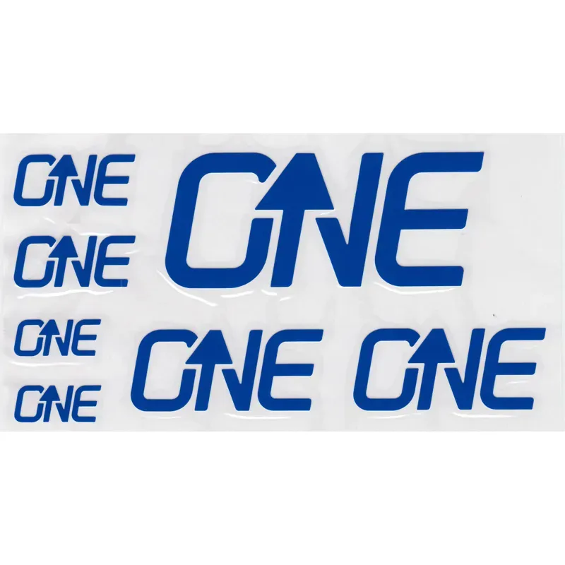 OneUp Components Riser Bar Decal Kit in Blue
