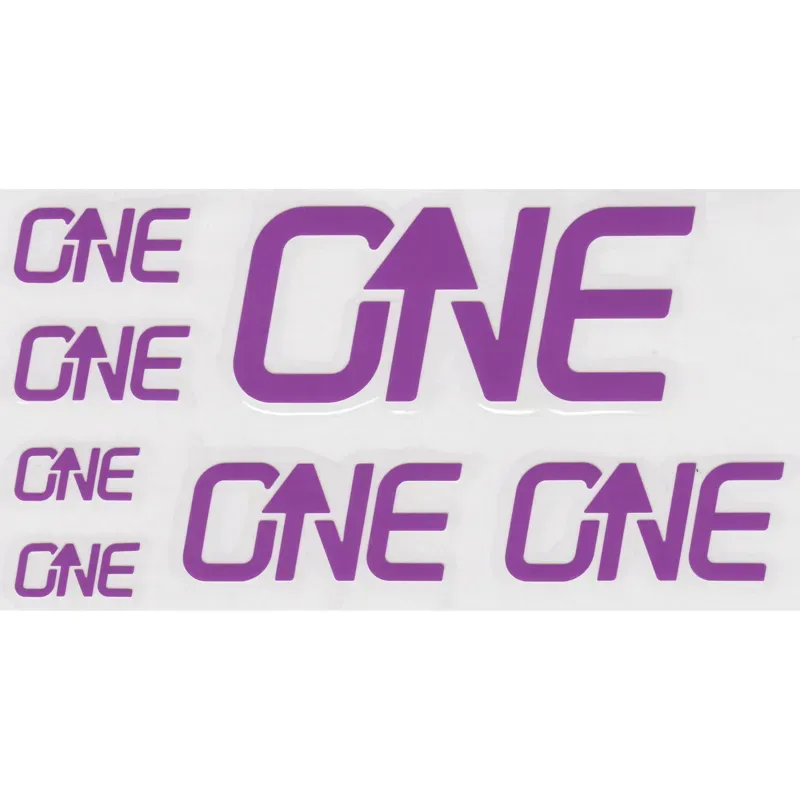 OneUp Components Riser Bar Decal Kit in Purple