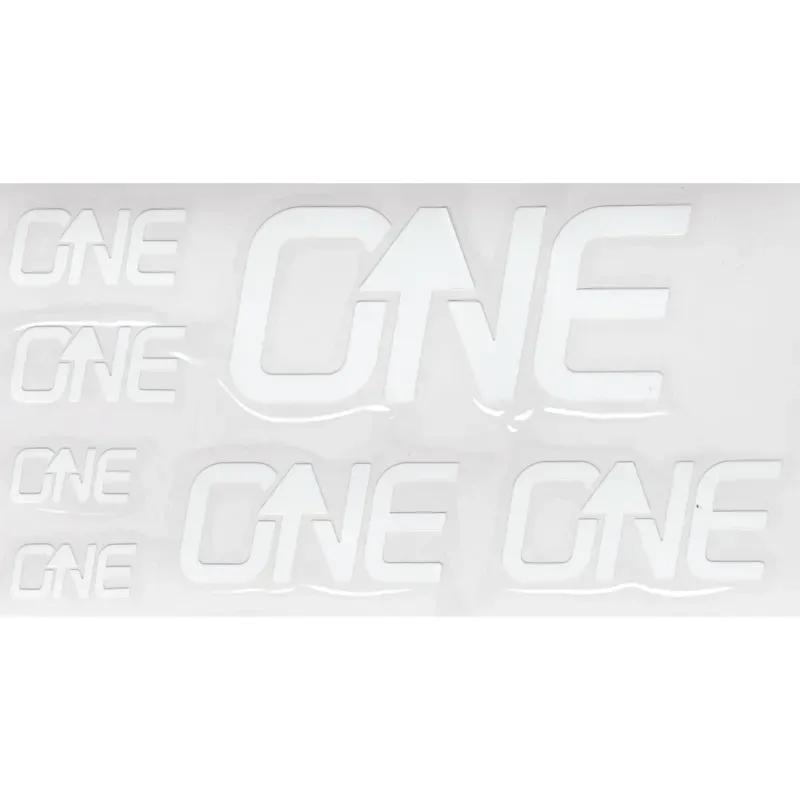 OneUp Components Riser Bar Decal Kit in White