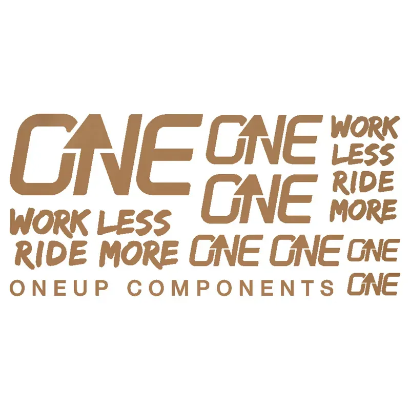 OneUp Components Riser Bar Decal Kit in Bronze