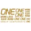 OneUp Components Riser Bar Decal Kit in Gold