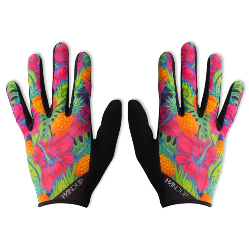 Handup Vented Full Finger Gloves in Pineapples of the Caribbean