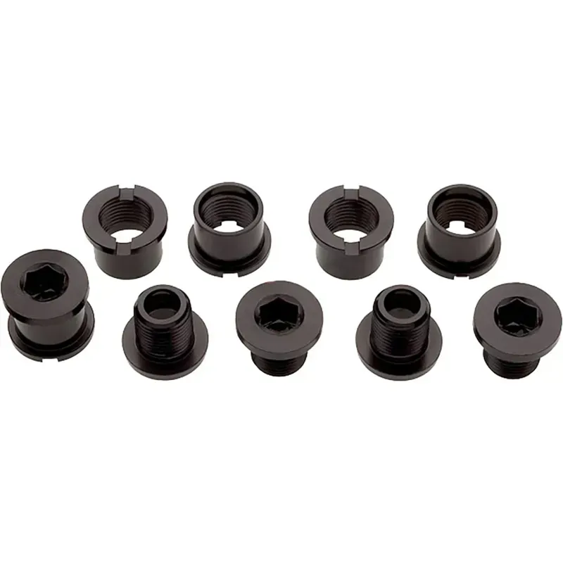 Problem Solvers 8mm Double Chainring Dual Hex Alloy Bolts in Black