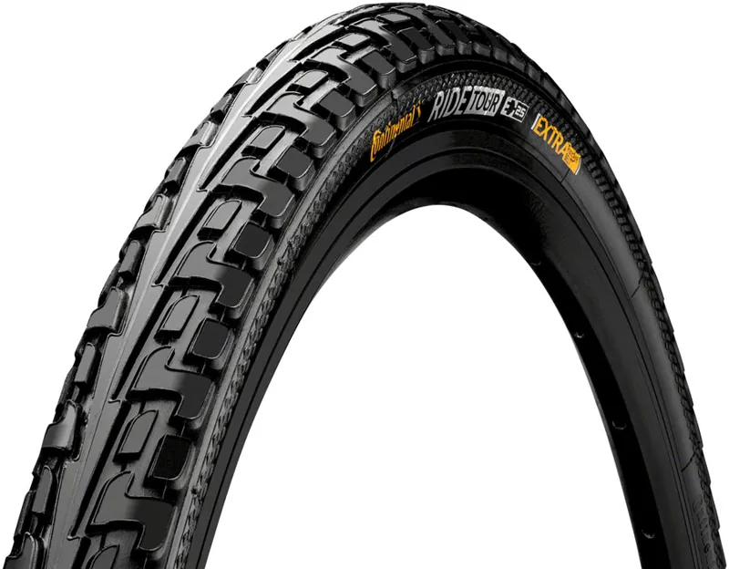 Continental Ride Tour Tire - 27 X 1-1/4 Clincher Wire Black ExtraPuncture Belt E25