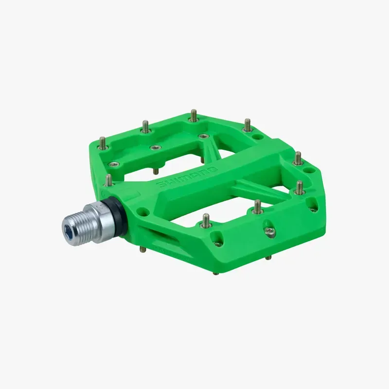 Shimano PD-GR400 Deore Flat Pedals in Green-4