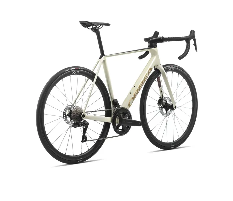 Orbea Orca M30 Road Bike In Ivory White-Burgundy/Vulcano-3